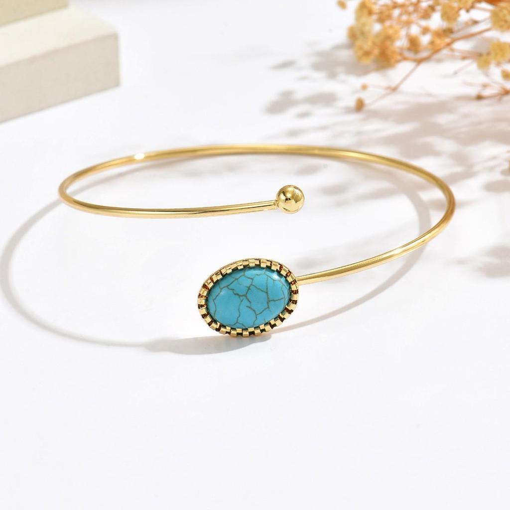 European-American Style Open Armlet: Trendy, Unique, and Elegant Cold-Style Bracelet.