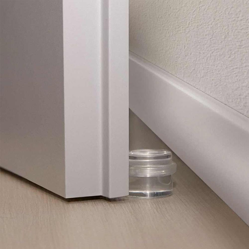 Acrylic Door Stopper Transparent Cylindrical Anti-Collision Buffer To Protect Walls And Furniture Self Adhesive Door Stopper