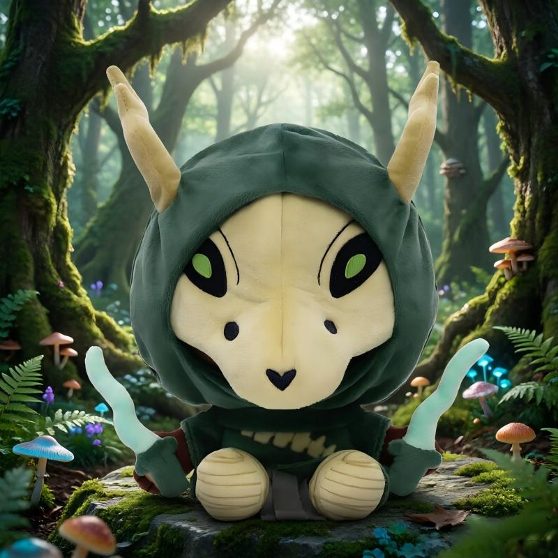23cm Peluche Slay The Spire Giocattoli Ironclad Cacciatore Silenzioso Testa di Insetto Bambola di Pezza Morbida Personaggio del Gioco Regalo di Compleanno per Bambini Decorazione