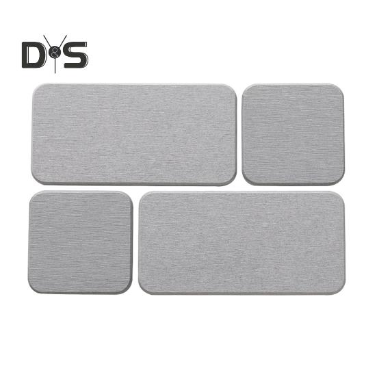 4-teiliges wasserabsorbierendes Steintablett, sofort trocknende Spülbeckenuntersetzer, Küchenschwamm, Handseifenschale und Zahnbürstenhalter für die Badezimmertheke