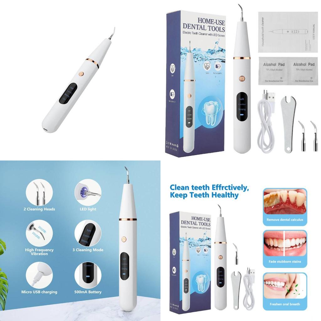 Professional Ultrasonic Dental Cleaner For Removing Dental Plaque Daily Life Use