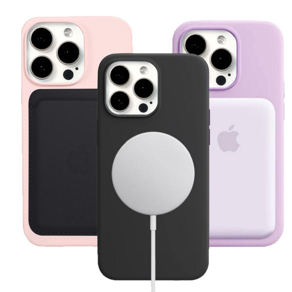 Compatible with Liquid Silicone 15promax Magnetic Charging Phone Case, Apple 16pro Anti-drop Protective Case, Anti-fingerprint