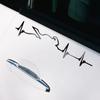 Reflective Car Sticker Heart Electrocardiogram Vinyl Decal Personalized Auto Body Window Styling Decoration Sticker Accessories