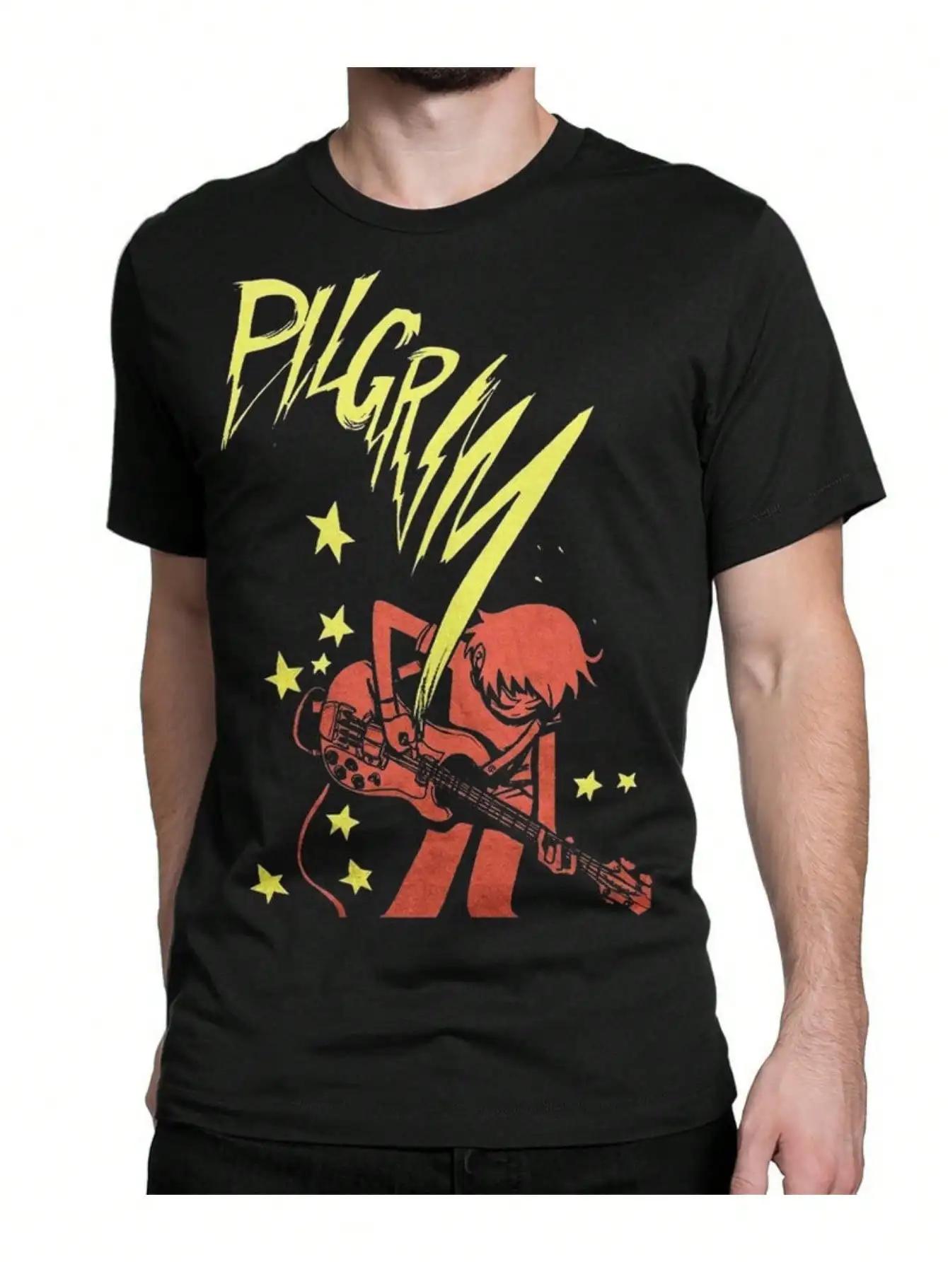 Scott Pilgrim Vs The World TShirt For Men Black 100 Cotton Tee All Sizes Indie Comic And Movie Apparel Retro Gamer Gift S