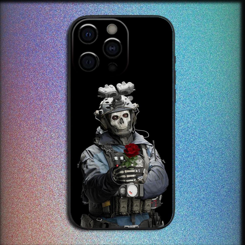 COD Call Of Duty G-Ghost Phone Case For iPhone 16,15,14,13,12,11,Pro,X,XS,Max,XR,Plus,Mini Soft Black Cover