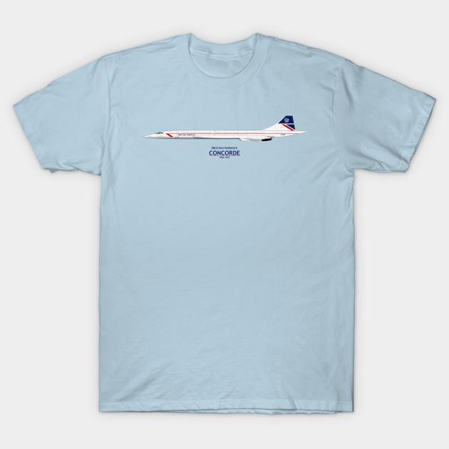 

Мужская черная футболка с принтом British Airways Concorde 1984-1997 Печать на трансферной бумаге без вырезания Хлопковая футболка 4XL светло-синий