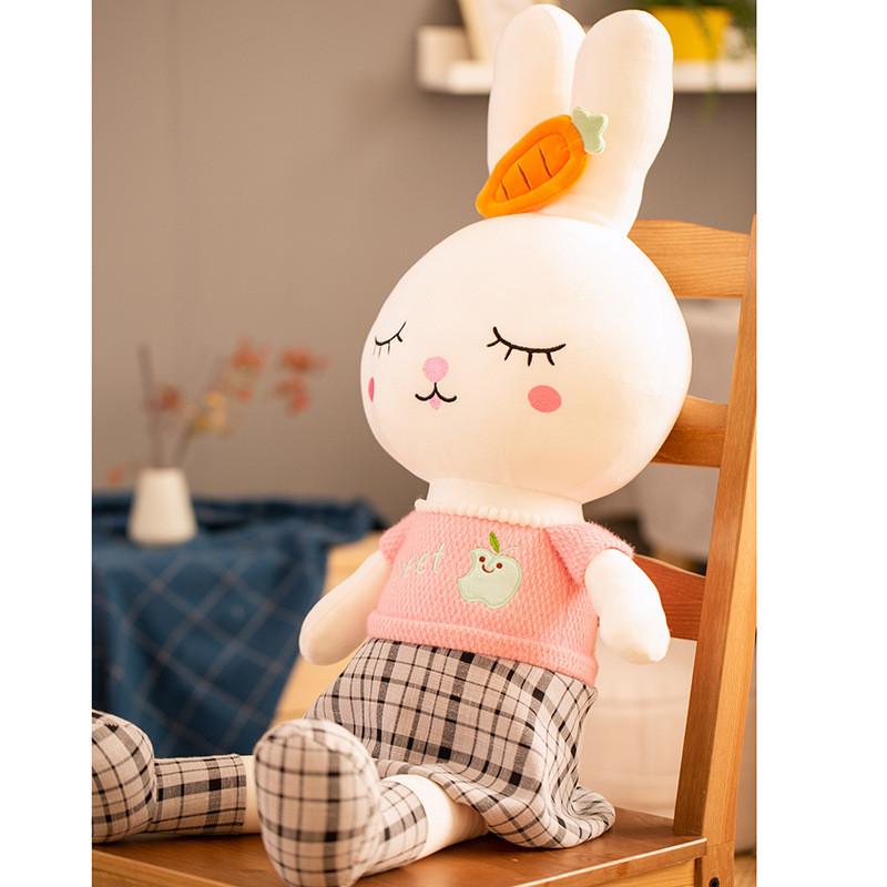 Entzückende Große Plüschhasenpuppe mit Weicher PP-Baumwollfüllung für Kinder und Sammler