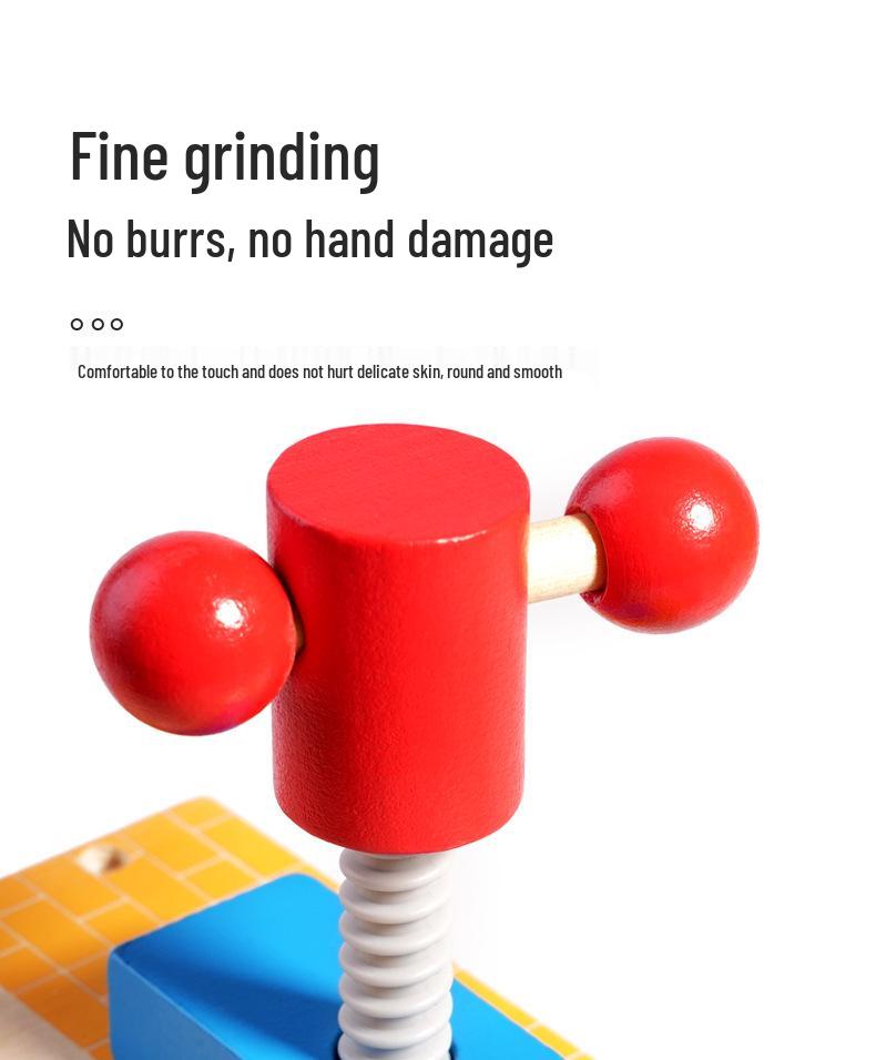 Kids' Wooden Tool Set with Toolbox for Early Learning