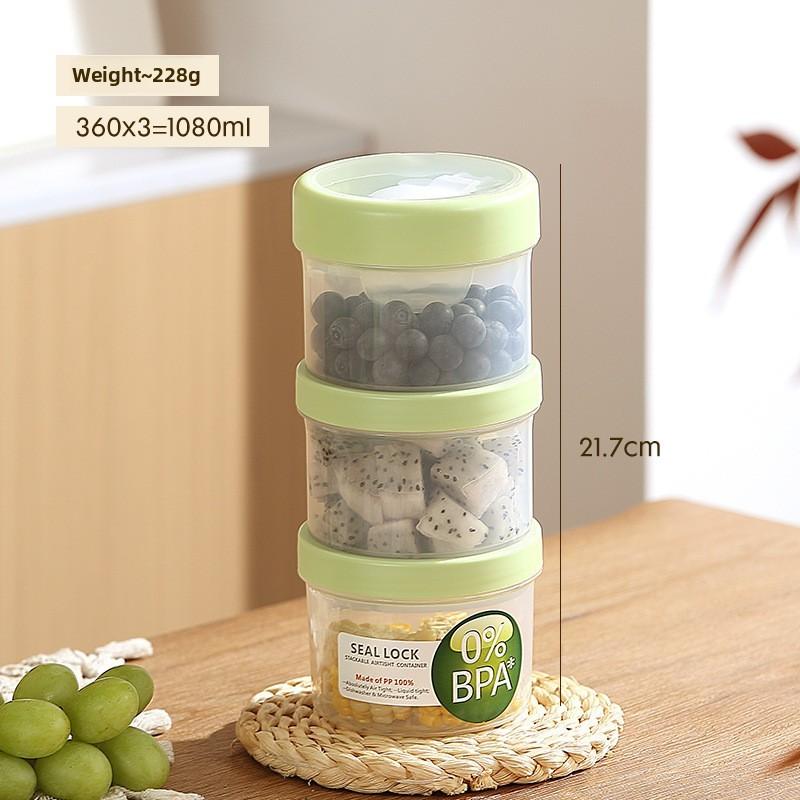 Portable Salad Bowl With Sealed Lid For Light Meals And Snacks