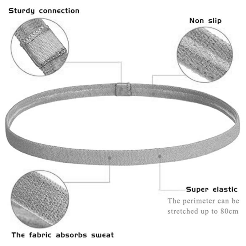 Unisex Non-Slip Headbands - Perfect for Sports, Yoga, and Running