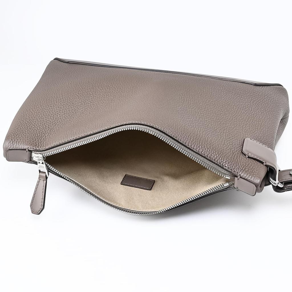 Dunhill 1893 Harness Clutch Zip Second Taupe UK Bag, Pouch, Bag, Men's, (Gray-Brown), 24F3136XA260, [Product Code 24F3136XA260]