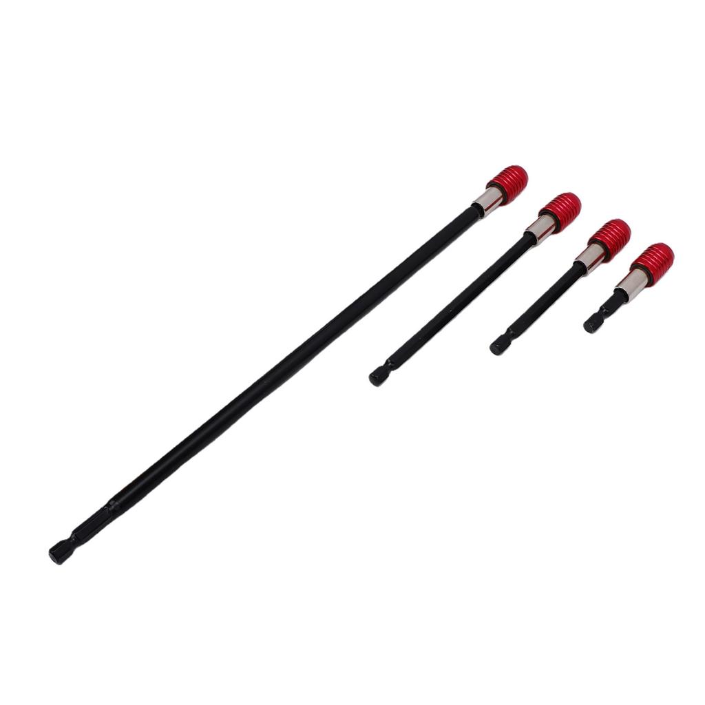 4 Pcs Magnet Bit Extended Bar Set 1 4 Inch Hex Quick Release Extended Bar for Impact Driver Drill Bits Screwdriver Nuts