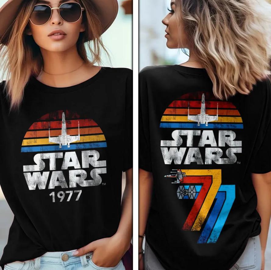 Star Wars X Wing 1977 Two Sides Unisex T-Shirt XXXXL
