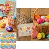 Cute Cartoon Easter Egg Diy Stickers For Kids Interactive Family Fun Pack Of 16