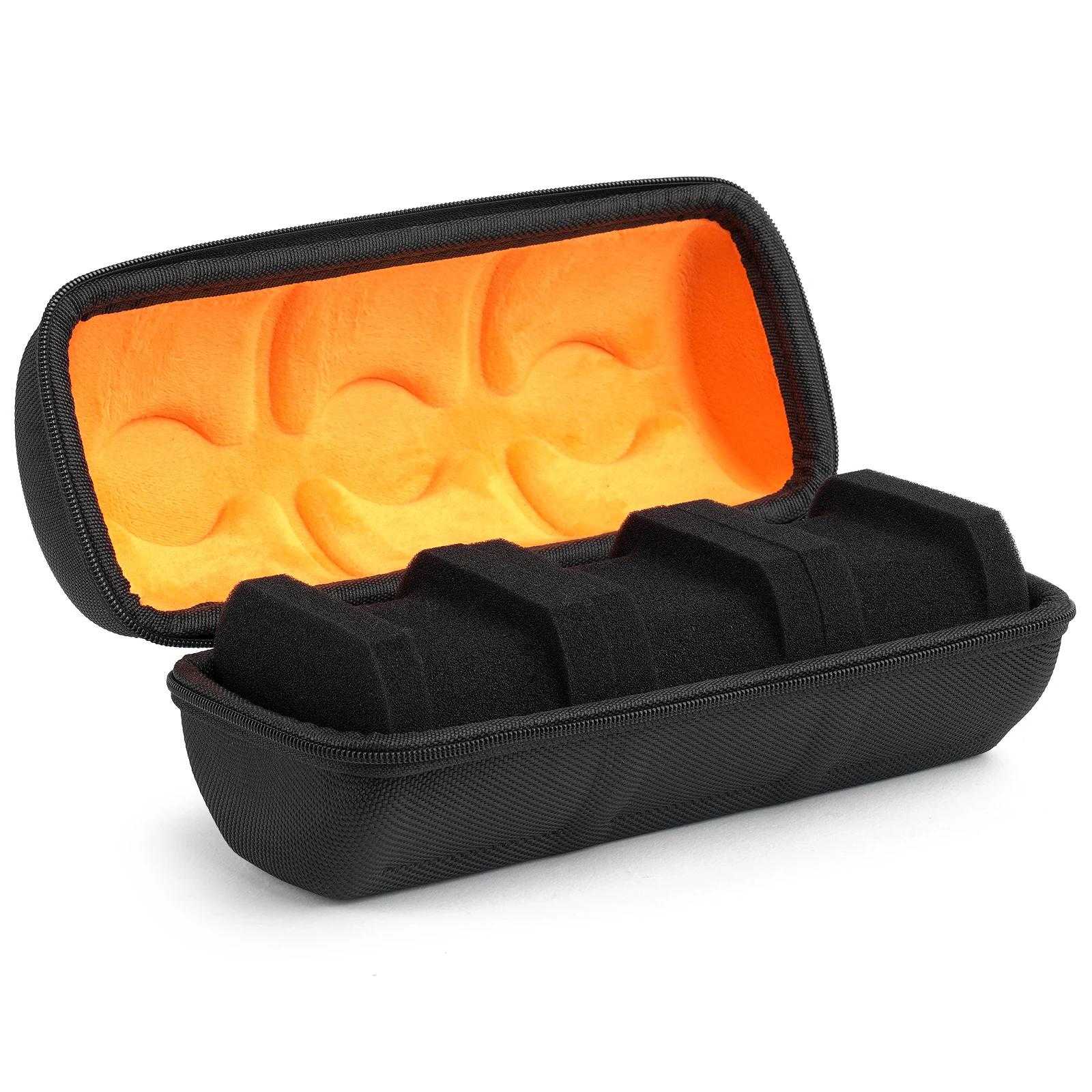 

1pcs Multi-Slot Watch Storage Box Protective Display Case Organizer for Portable Travel Jewelry Holder Watch display box 3 slots помаранчевий