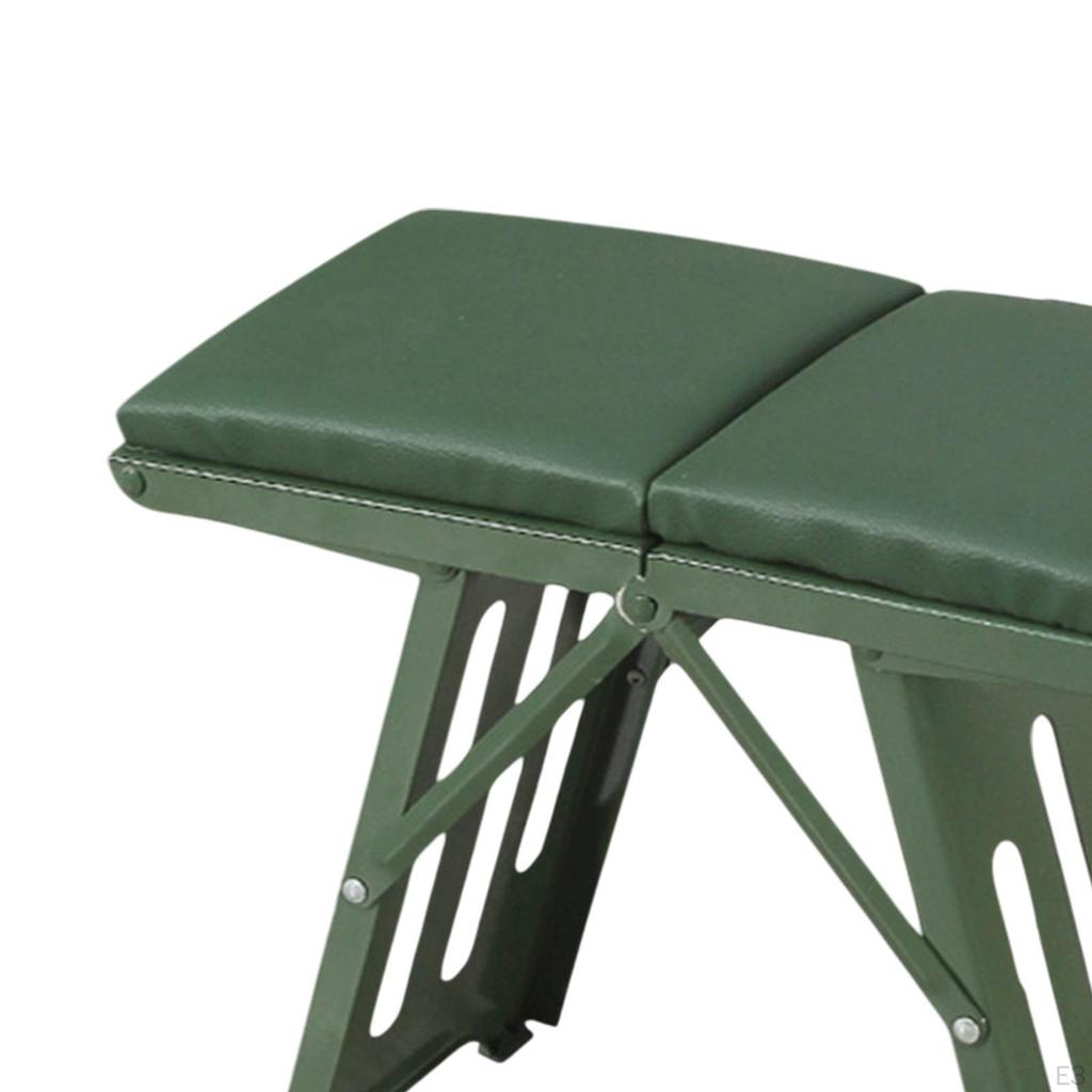 Camp Stool Camping Lightweight Footrest Carbon Steel Frame Small Foldable Chair Folding