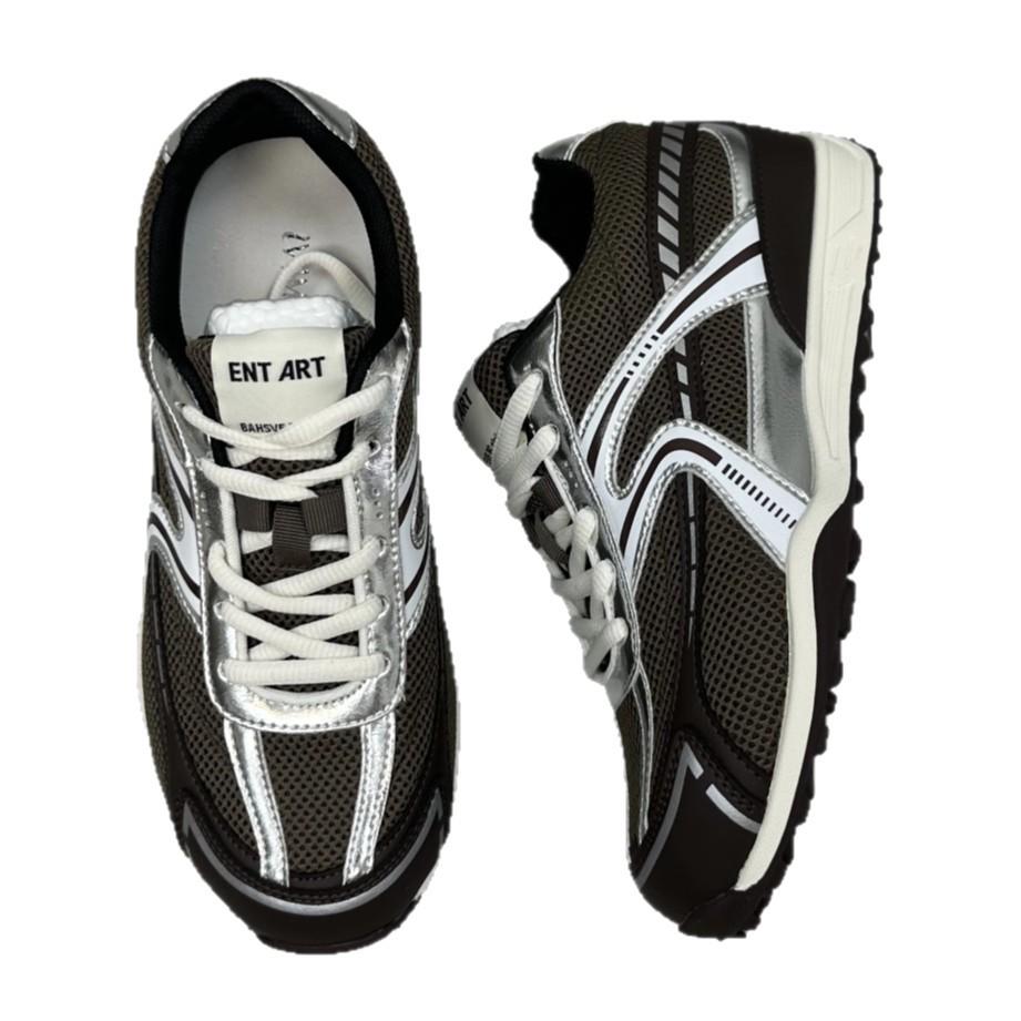 Leather platform Forrest Gump shoes women's 2025 autumn new mesh breathable lightweight sports casual jogging running shoes