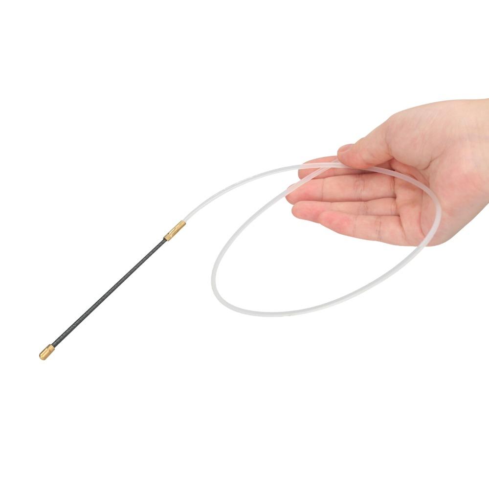 White Cable Pulling Tool 15m Length Wire Threader Flexible Fish Tape Puller  Construction Workers