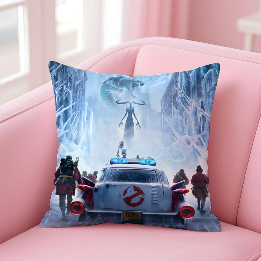 GGhostbusters AAfterlife Cartoon Cushion Cover Pillow Case Soft Friendly Fabric Concealed Zipper