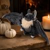 Unique Collectible Doll Halloween Bat Plush Toy, Cute Stuffed Animal for Desk Holiday Party Ornament Shelf, Soft Spooky Party, Festive Gift Kids Dark