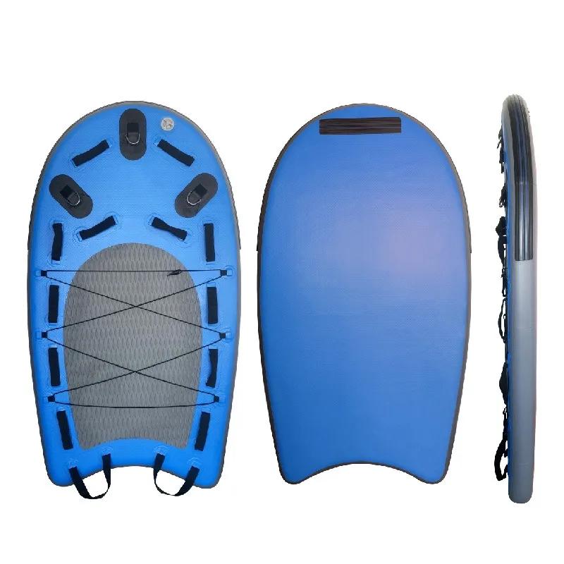 

Outdoor Sled Board 2-In-1 Winter Inflatable Snowboard Summer Surfboard Waterproof Children s Thickened Skateboard синий