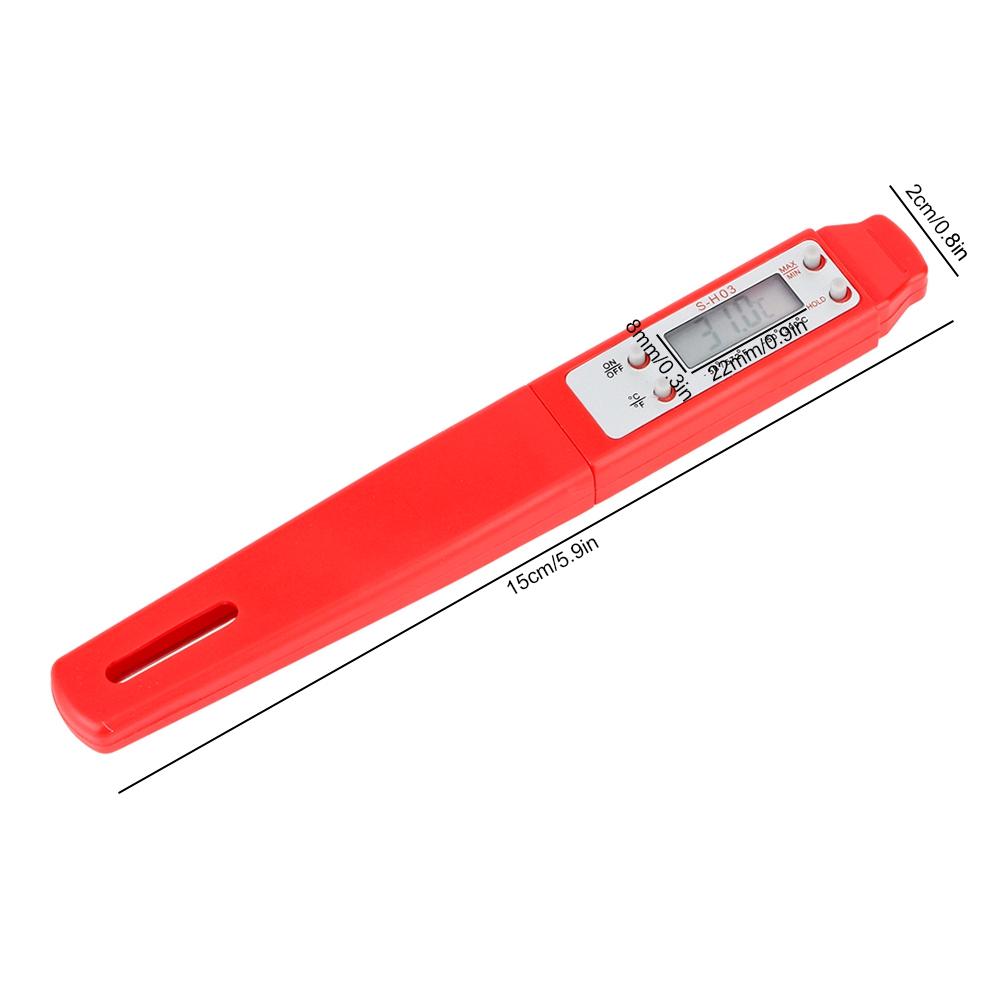Portable Digital Pen Type Thermometer with   Probe for Kitchen Cooking BBQ Meat Fry Food Milk