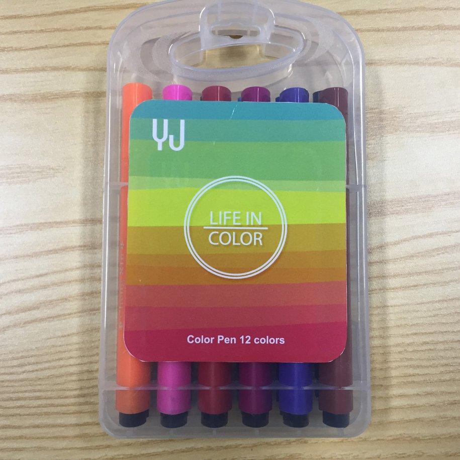 Buy 12 Color Triangle Watercolor Pen Set Washable Student Painting Art ...