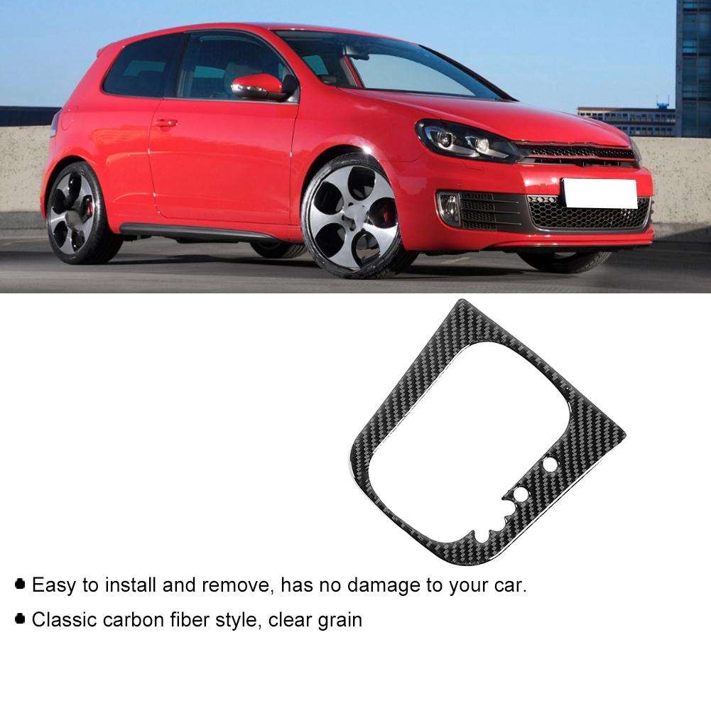 Carbon Fiber Gear Shift Panel Cover Trim Car Interior DecorationB Type