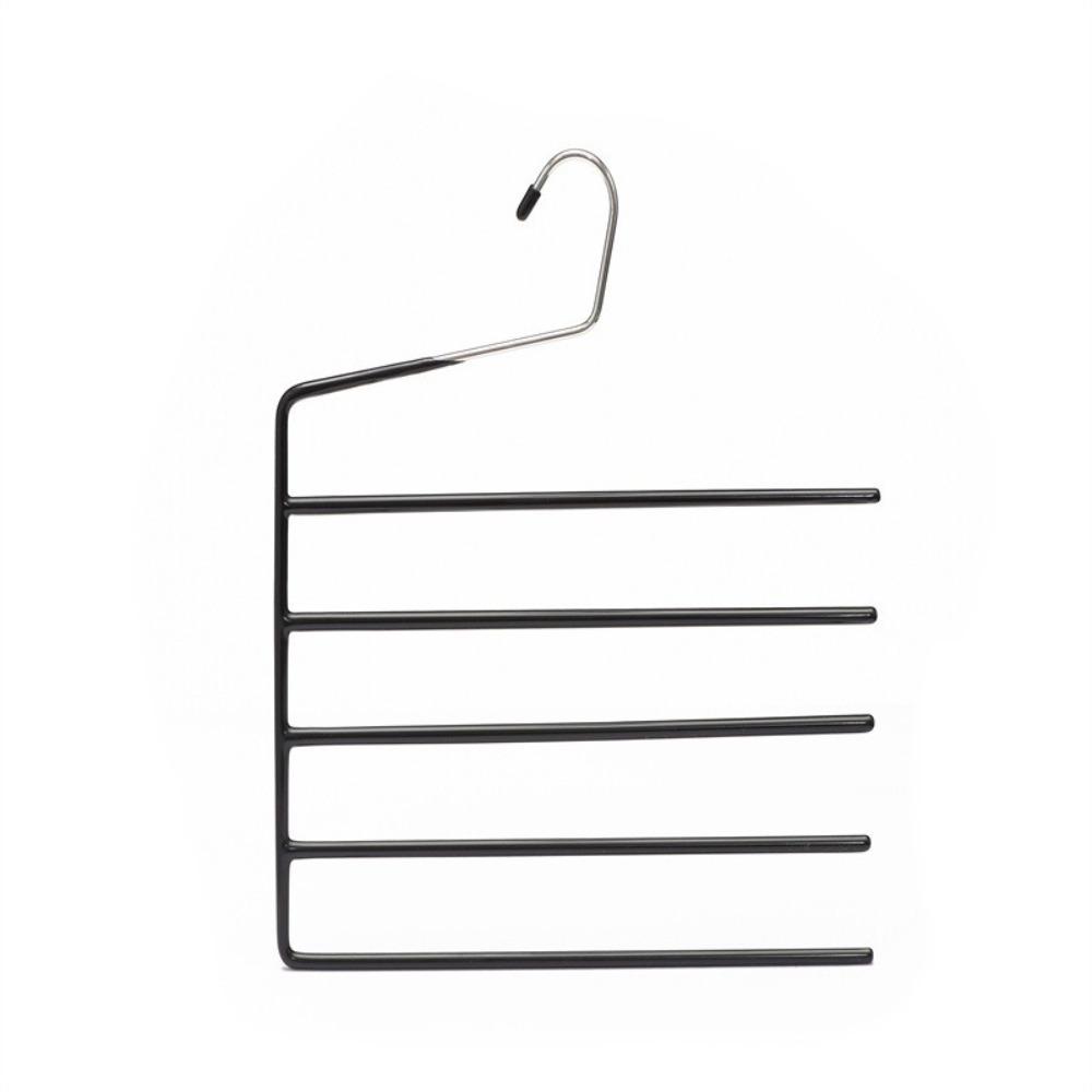 Black Scarf Storage Rack E Shape Towel Storage Rack Pants Hangers  Home Storage Accessories