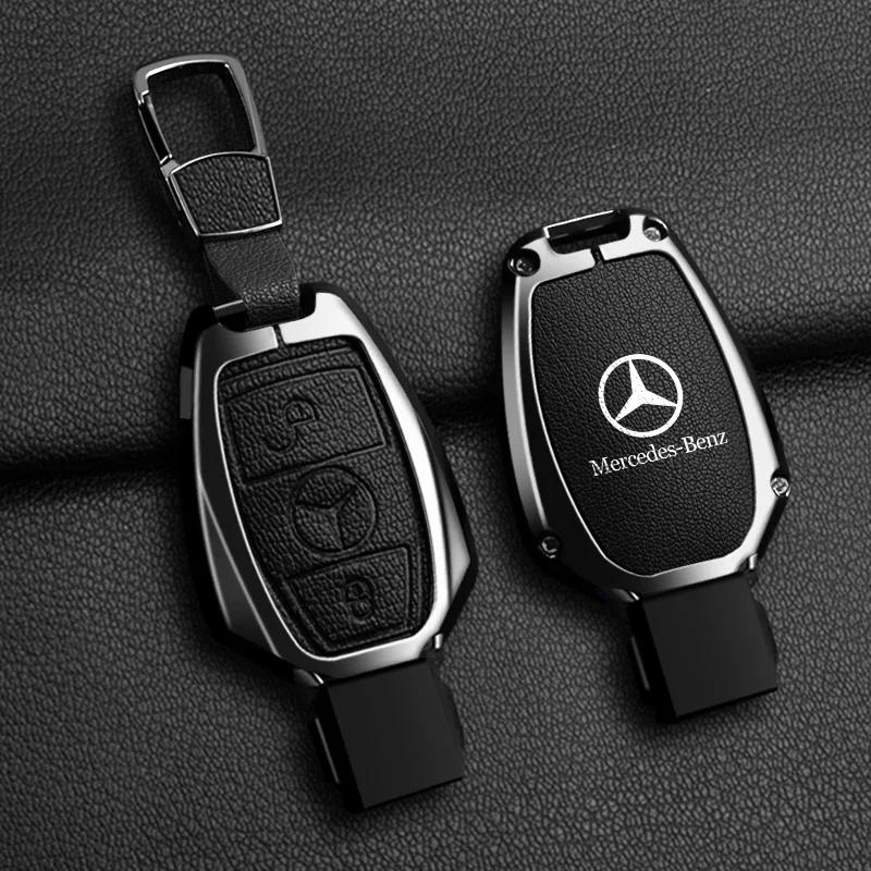 C200 E300 2026 Calda Custodia Portachiavi Auto in Pelle Copertura Supporto Protettore Per Mercedes Benz Classe A B C E GLS GLA GLK GLC CLS CLA AMG W204