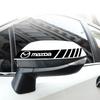 2 STUKS Auto 3D Stickers Achteruitkijkspiegel Zijstreep Voor Mazda 2 3 4 5 6 7 8 323 626 CX5 CX7 CX9 RX8 MX3 MX5 Atenza Goo