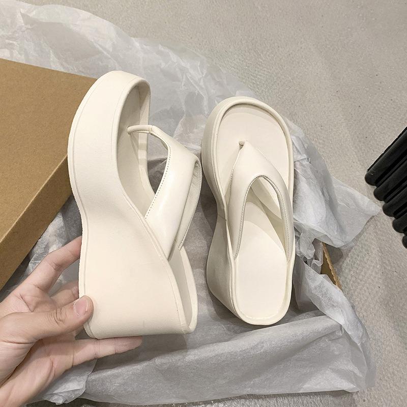 Women's Flip-flops Designer Chunky Slippers Fashion Platform Wedges Slippers Outdoor Non Slip Beach Slippers Summer Women Slides