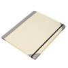 Document Organizer Folio Secure Storage Prevent Loss PU Leather Expanding File Folder Beige