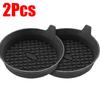 SEAMETAL 2Pcs Car Cup Coasters Non-Slip Silicone Cup Cushion Waterproof Washable Vehicle Coaster Auto Drink Holder Bottom Mat