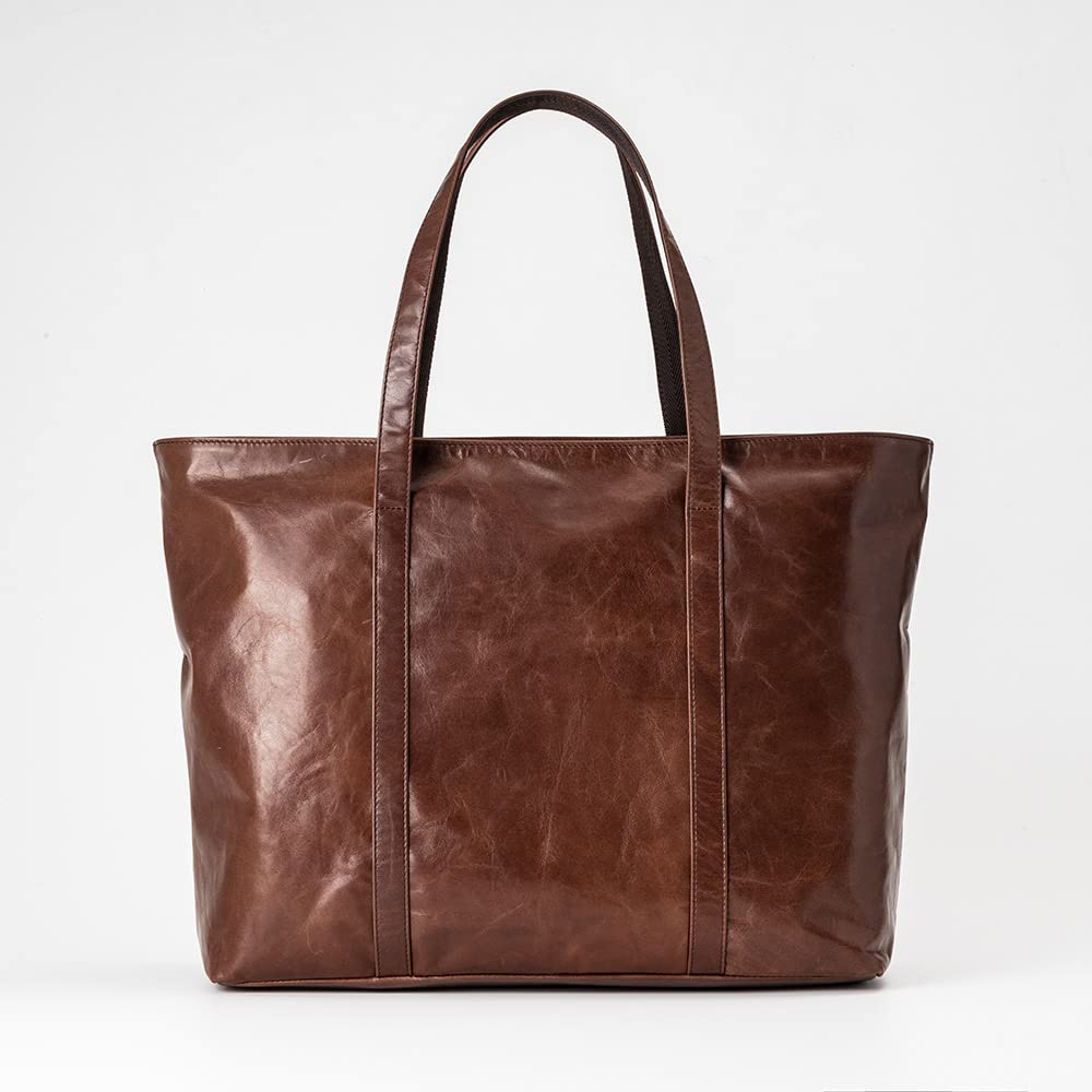 Tote Business Business Horse Made In Genuine Leather Unisex [Flying Horse] Bag, Bag, Tote, Leather, Japan, Lightweight, Leather, Bag, Unisex, (Brown)