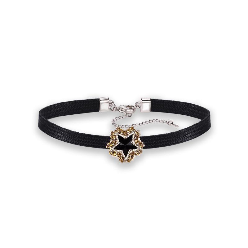 Korean Black Choker Necklace for Women - Fresh Clavicle Chain, Short Neckband Jewelry
