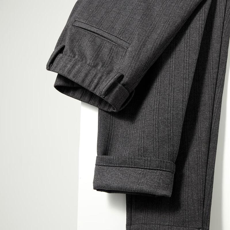 

Shanshan Men s Brushed Thickened Straight Leg Commuter Pants 38 185/98A(38)