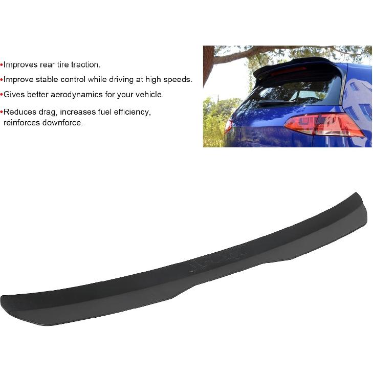 Rear Roof Spoiler, Universal Roof Spoiler Wing Extension Lip for Two Compartment Vehicles Fit for Seat MK1 MK2 MK3 MK4 MK5 MK6 MK7 2000 2021 ABS