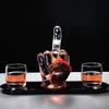 Creativity Middle Finger Liquor Decanter - Lead-Free Glass, Airtight Stopper, Elegant Whiskey/Brandy Display