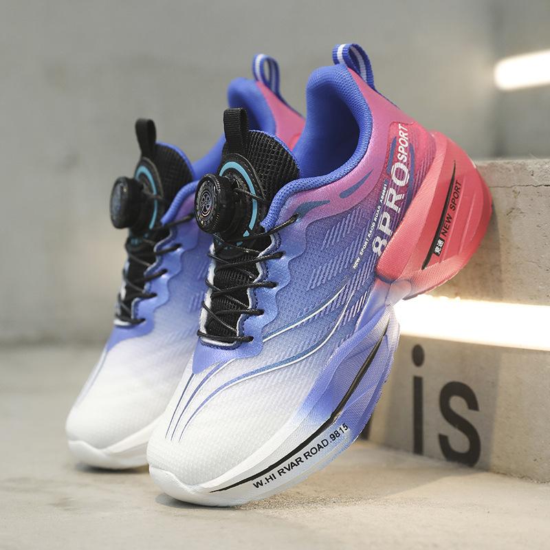 Sports comfortable footwear lightweight sports shoes gradual change color free basketball shoes casual classmates boys students girls ball