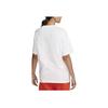Nike Sportswear Solid Logo Loose Fit Short Sleeve T-Shirt Women Tops White FD4149-100