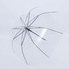TianAi Transparent 8-Rib Long-Handle Umbrella