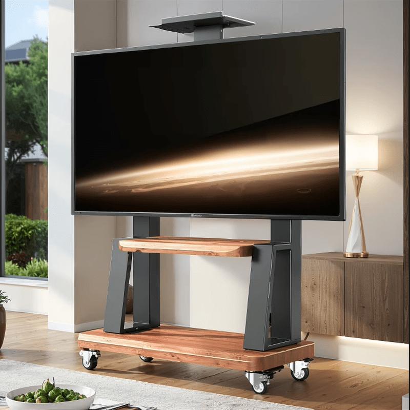 Mobile TV Stand with Storage Shelf for 50-100 Inch Screens