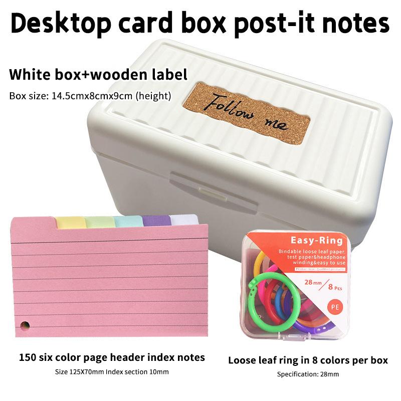 1 Set Cartonașe Colorate cu File Cartonașe cu File Cartonașe pentru Notițe Liniate Cartonașe Index cu File Separatoare pentru Cartonașe de Notițe Liniate Cartonaș de Notițe