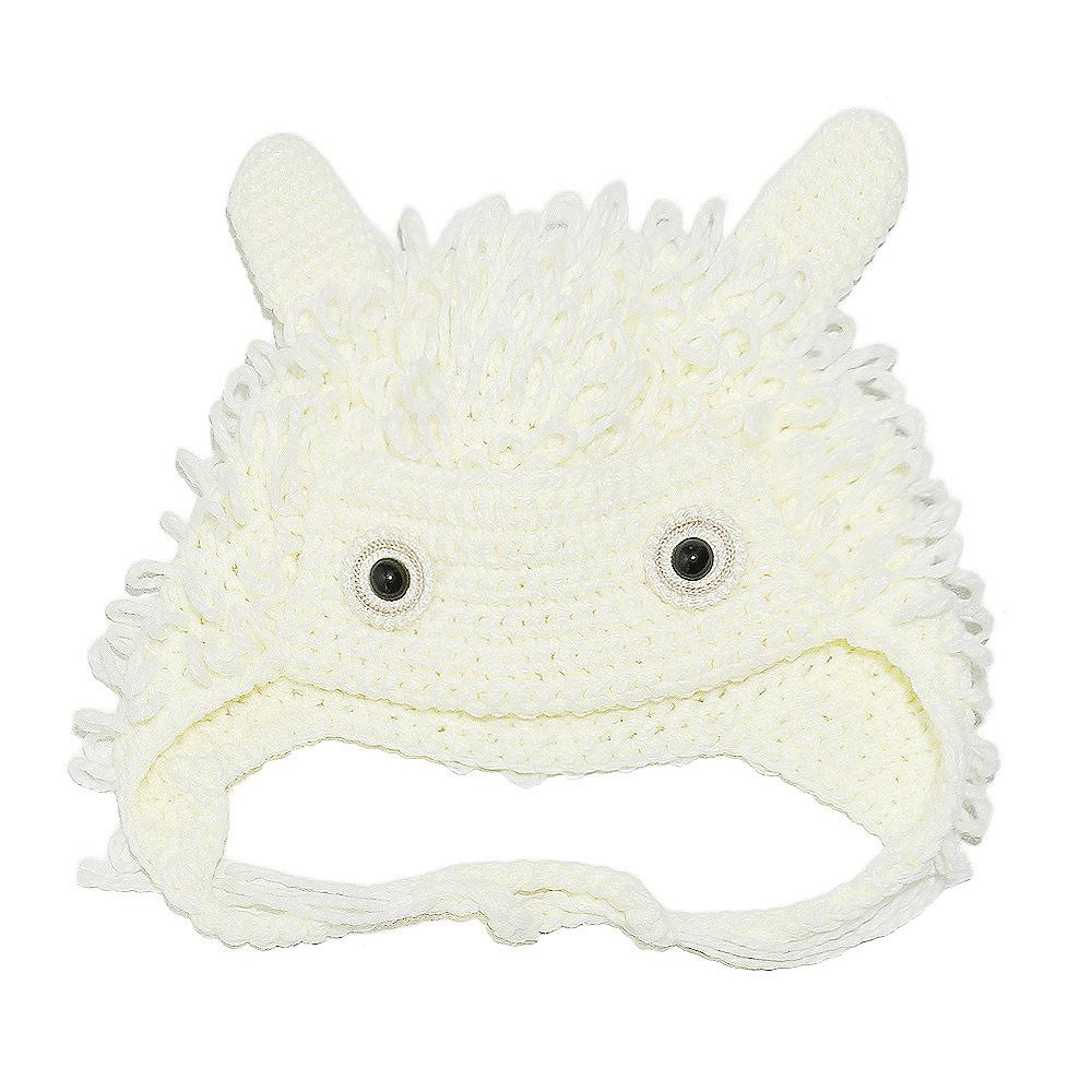 Autumn and Winter New Personality Funny Cute Cartoon Pullover Hat Hand Crocheted Ear Protector Wool Hat Women