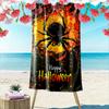 Spooky Vibrant Spider Dream Print Beach Towel, Quick Drying, Suitable for Travel, Outdoor Sports, Jogging, the Beach and Swimming, Gift