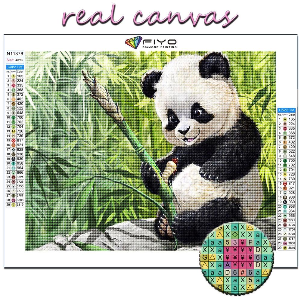 5D DIY diamantmaleri korssting dyr panda diamantbroderi mosaikk veggkunst hjemmedekorasjon