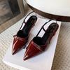 Fashion Ladies Shoes On Offer 2025 Summer High Heel Women's Sandals Fashion Elegant Pointed Toe Dress Sandalias Dancing Party Prom Shoes