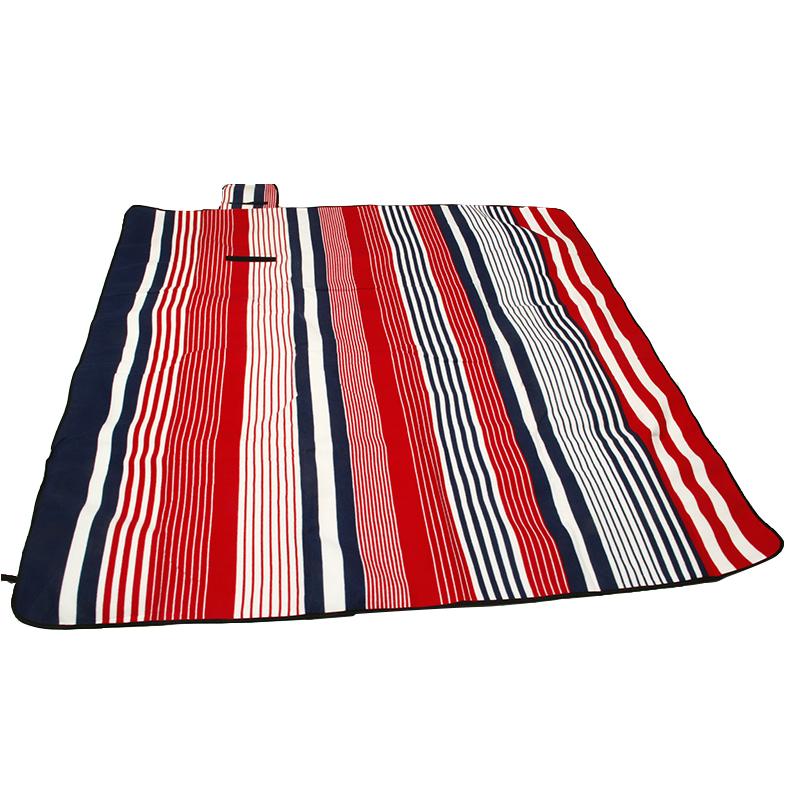 Fleece Picnic Blanket Waterproof Picnic Mat with Printing 220*200CM