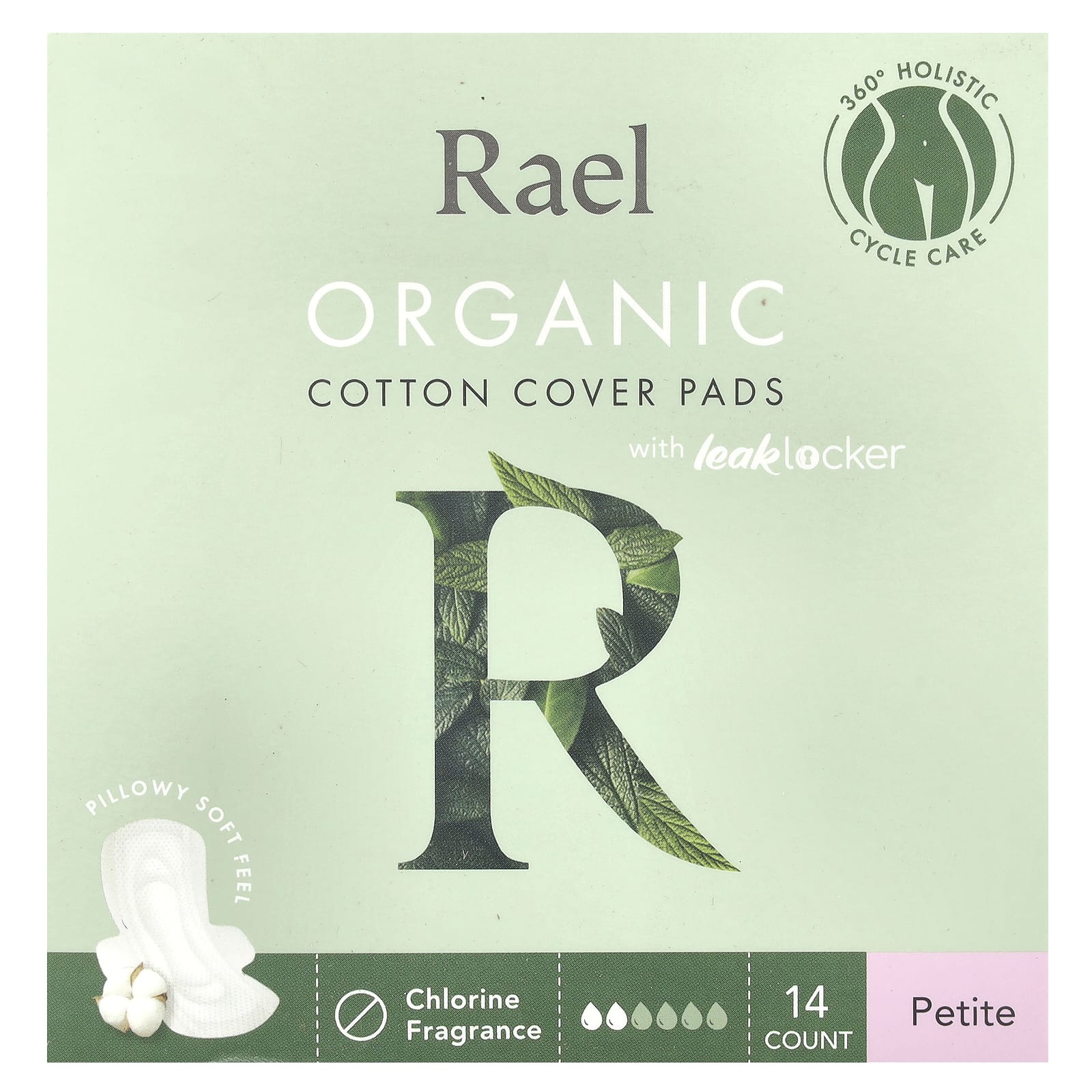 

Organic Cotton Cover Pads, Small, Pack of 14 Pads